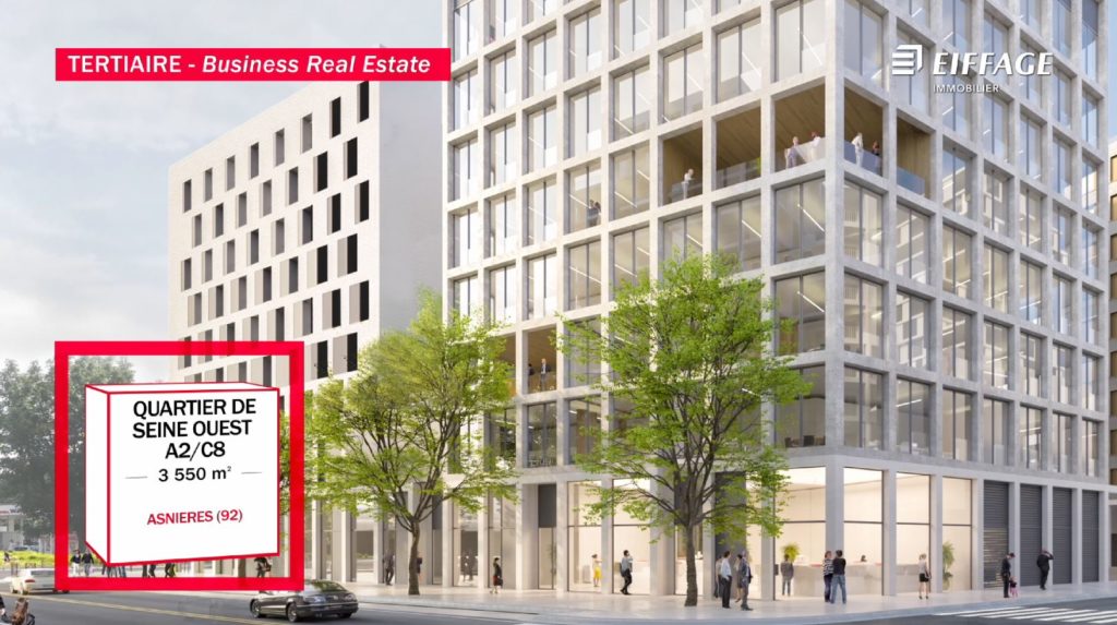 video salon SIMI 2019 réalisation d'un film diaporama pour les ecrans du stand Eiffage Immobilier au SIMI 2019