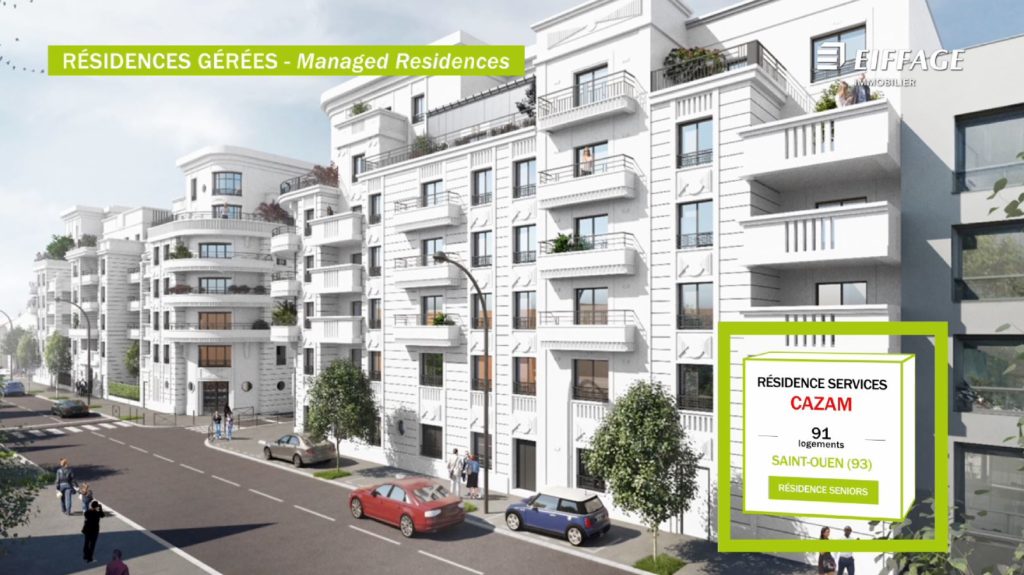 video salon SIMI 2019 réalisation d'un film diaporama pour les ecrans du stand Eiffage Immobilier au SIMI 2019