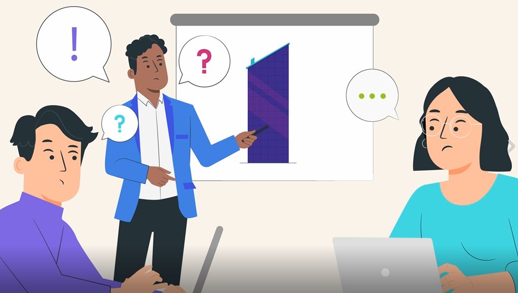 Capture d'écran représentant une réunion avec plusieurs personnages