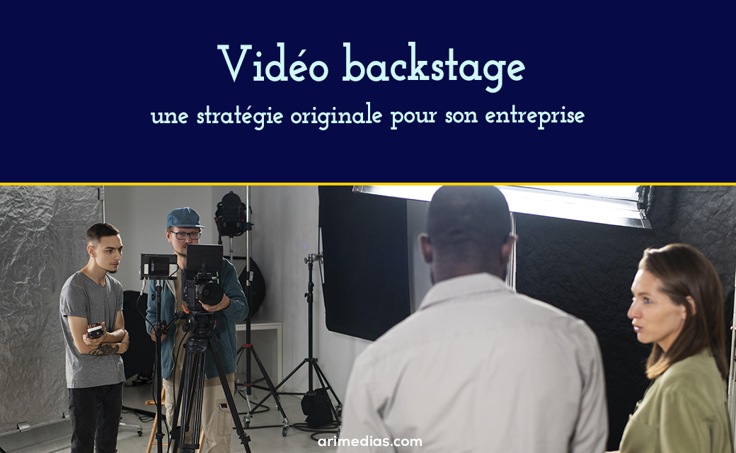 Visuel montrant le titre de l'article et une photo montrant les backstages d'un tournage