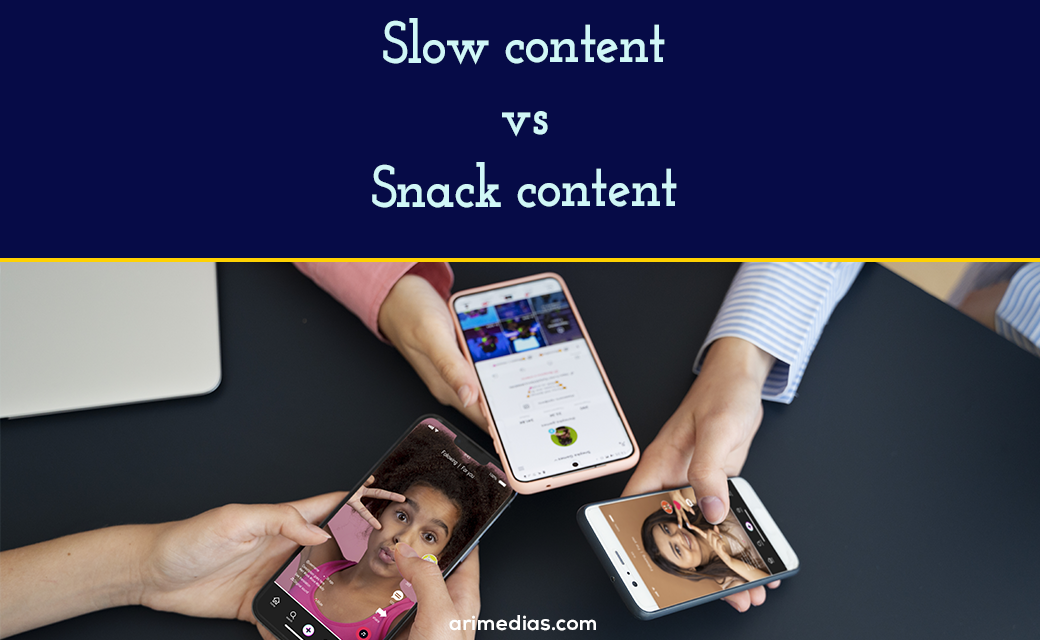 Visuel de l'article Slow content vs Snack content