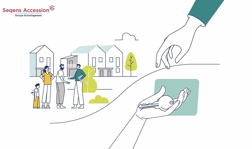 Main tendu qui reçoit une clé d'une autre main