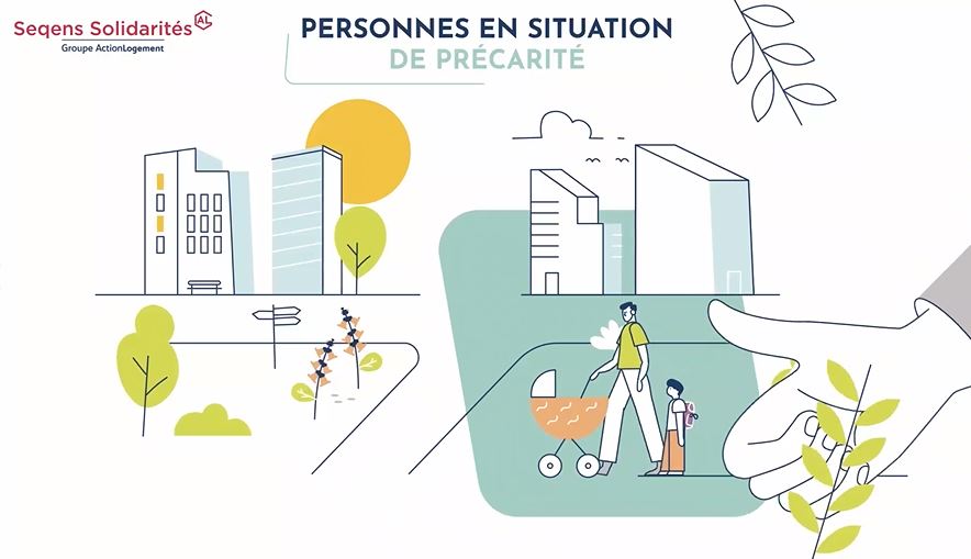 Plan au drône et texte en motion design