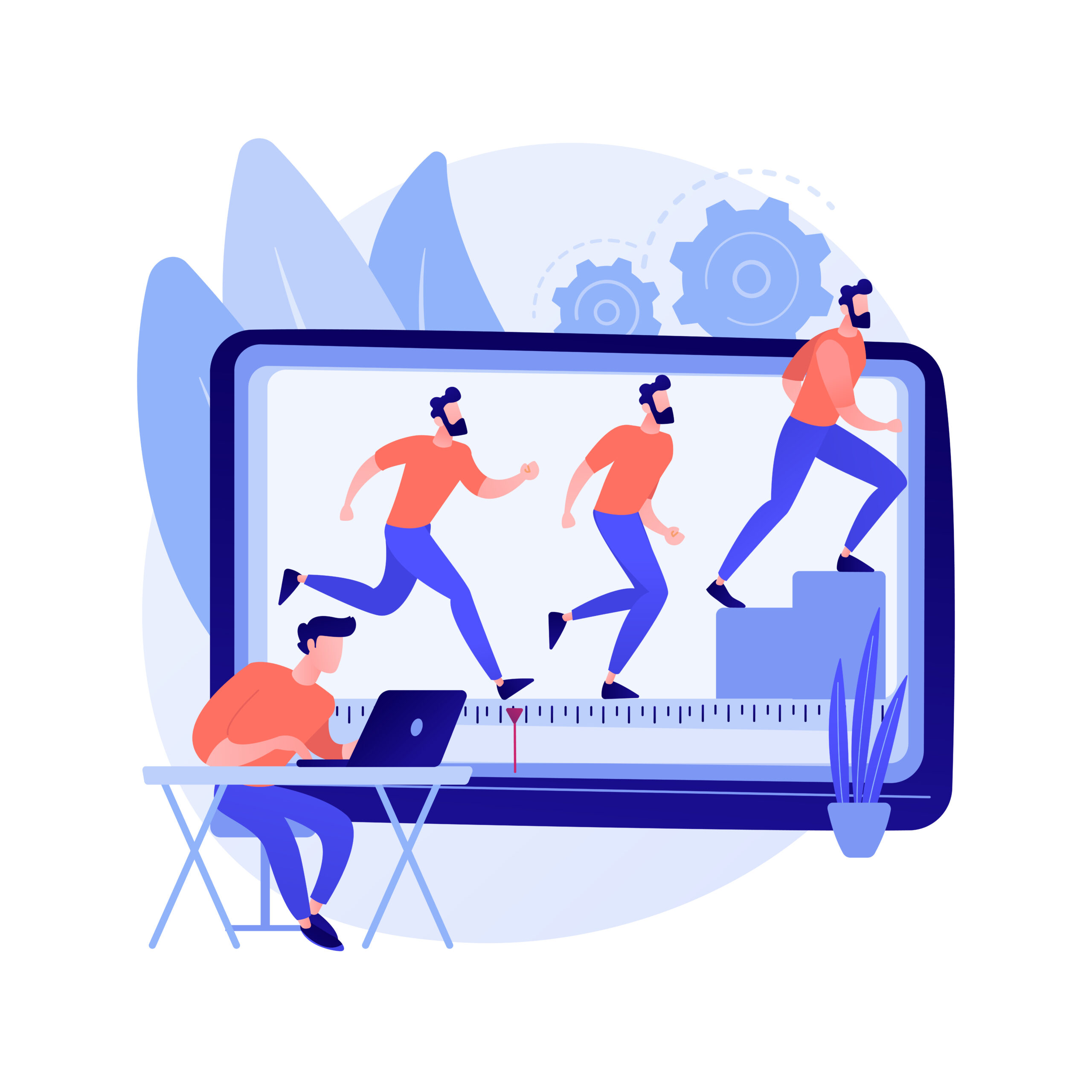 Illustration montrant le principe d'une animation 