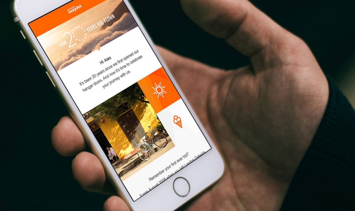 capture d'écran vidéo personnalisé de easyjet